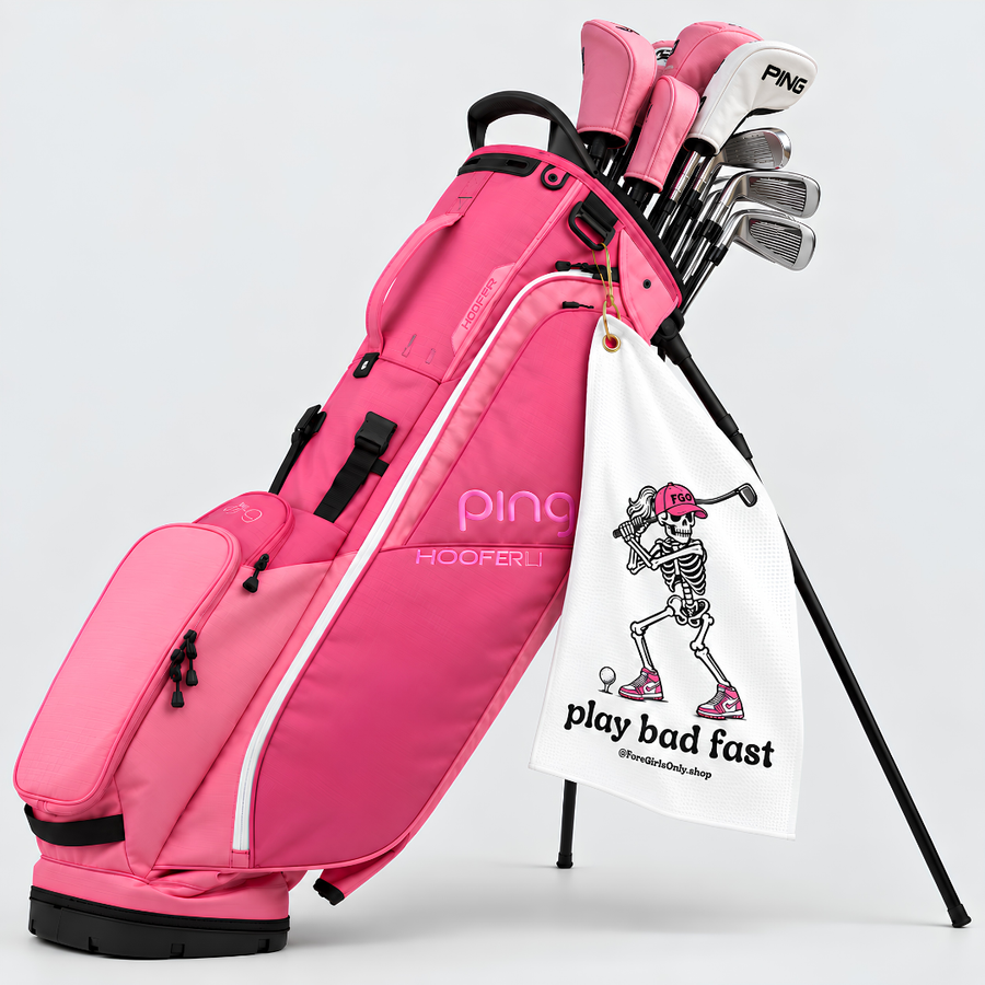 Play Bad Fast Microfiber Golf Towel